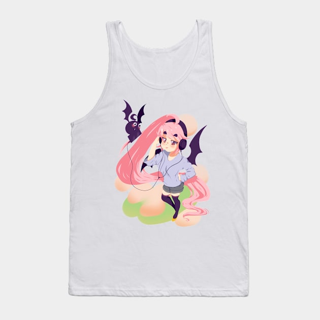 Music Vampire Tank Top by FumiMotto